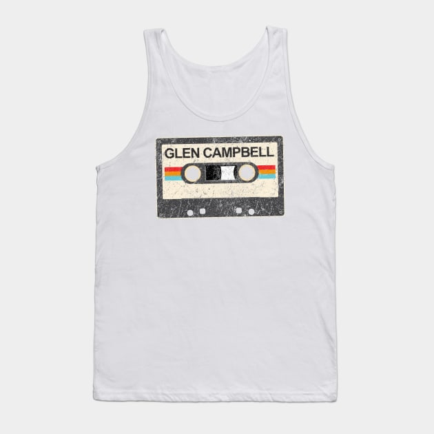 kurniamarga vintage cassette tape Glen Campbell Tank Top by kurniamarga.artisticcolorful